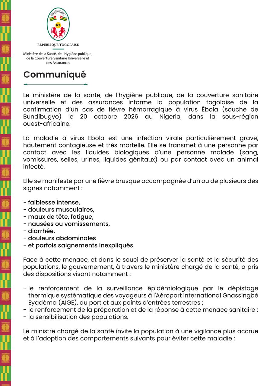Communiqué 1/2